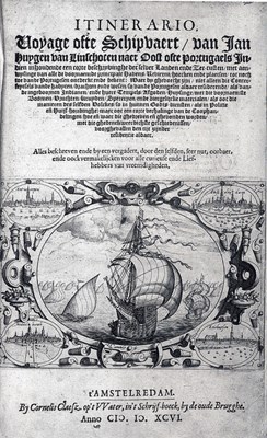 Itinerario of navigationale route van de kusten van Jan Huygen van Linschoten