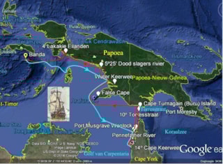De ontdekkingstocht van Willem Jansz. met het scheepje Duyfken