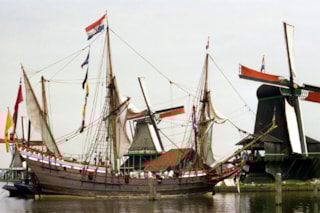 De replica Duyfken in de Zaanse Schans