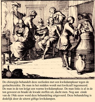 De geslachtsziekten kwamen bij de zeelieden veel voor.