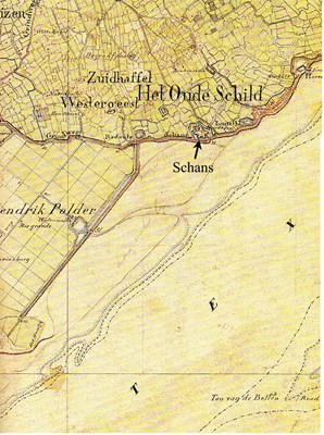 De schans van Texel in 19de eeuw