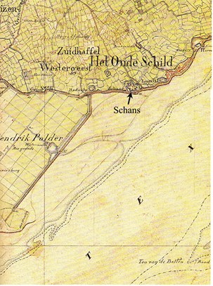 De schans van Texel in 19de eeuw
