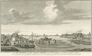 De Zel-Neering of Darink-Delven bij Zierikzee. Tekening van C.Pronk naar het Oude Schlderij.