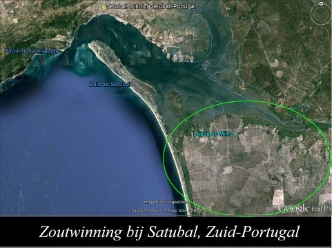 Zoutwinning bij Satubal