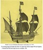 Model van een Hollands oorlogschip van 1550. 