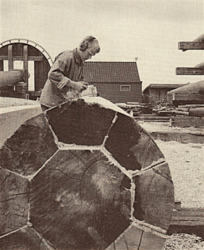 Hout voor de scheepsbouw.