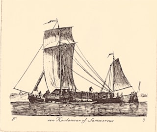 De Keulenaar of Sammereus voor transport van hout over de grote rivieren