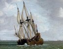 Het fluitschip in volle zee