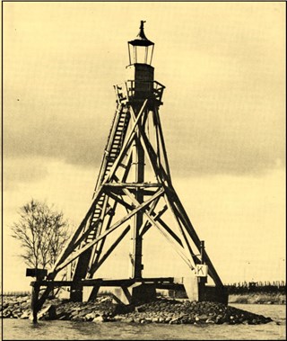 Het havenlicht of  lantaarn hoofd 