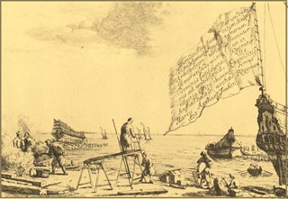 Activiteiten op de scheepswerf van 1675