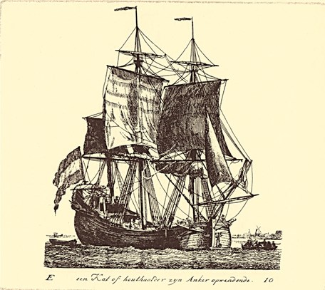 De kat of houthaelder, 41 jaar was dit schip toen het werd verkocht voor  f 6650