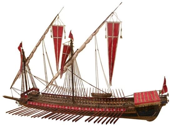 Roeioorlogschip baardze Hoornse galei