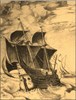 De hulk van 1580, In Hollandse gladboord gebouwd.