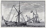 Boeiers op zee, Wenceslaus Hollar  1647 kl