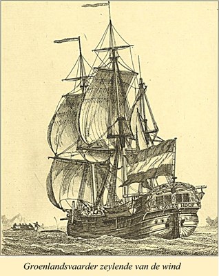 Walvisvaarder De Goede Hoop. Een serie uit Gerrit Groenewegen. Rijks Museum, RP-P-OB-55971.