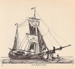 Kofschip. Uit serie G.Groenewegen van 1789