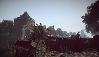 Virtuele omgeving van de Koepoort in het jaar 1650.
