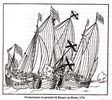 Smakken in gevecht in 1564 bij Berg of Zoom