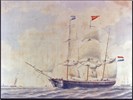 Bark Sir Robert Peel.Scheepswerven Van Goor in Zwolle anno 1856. foto Jan Willem van Goor. 