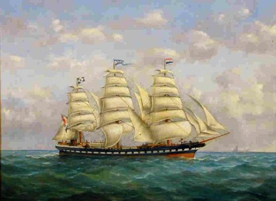Het fregat of volschip Vondel, 1894, GeheugenvanNederland
