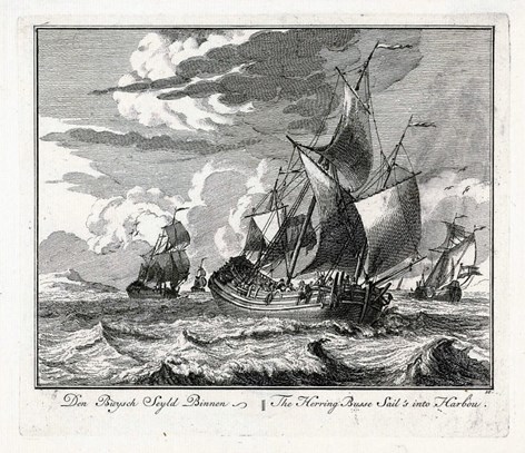 Haringbuis zeilt huiswaarts, Adolf van der Laan, Sieuwert van der Meulen, Rijksmuseum.
