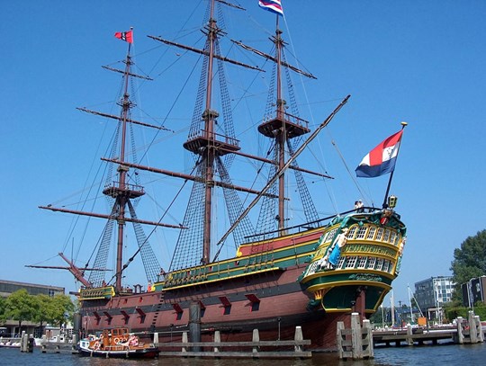 Replica VOC schip Amsterdam 1748