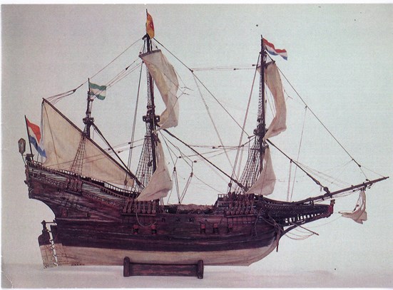 Model van het schip De Liefde