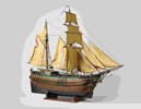 Model van het kofschip Afien Smit, anoniem, 1854. Rijksmuseum.