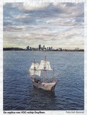 De replica van VOC-schip Duyfken