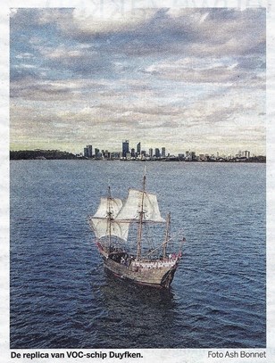 De replica van VOC-schip Duyfken
