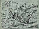 Het schip vastgelopen in het ijs