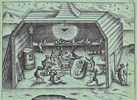 Binnen in het Behouden Huys, 1596-1597.anoiem,naar Gerrit de Veer,1598.Rijksmuseum