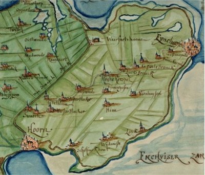 Sgroten deel van kaart van 1573