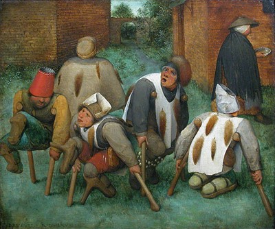 </b><b><i>Pieter Breughel heeft een aantal slachtoffers vereeuwigd met afgestorven en geamputeerde ledematen</i></b>.<b>