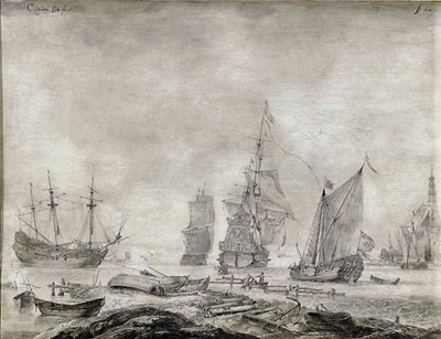 </b><b><i>Hoorn, het Buitenhaven van 1655, schilderij van Casper van de Bosch. Rechts is de Hoofdtoren.WF.</i></b><b>